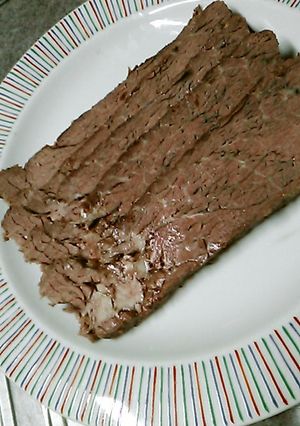 牛肉２キロの「油煮」、食べ方２通りあり！-レシピのメイン写真
