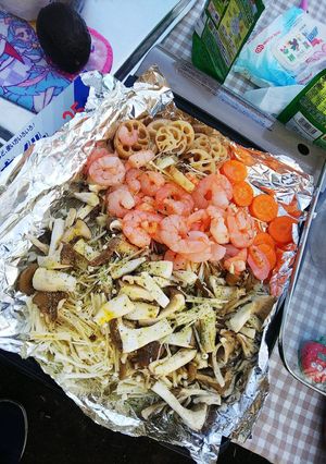 ♦️海老とキノコmixのハーブ油焼き♦️-レシピのメイン写真