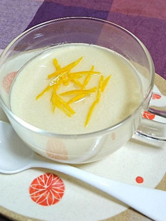 なめらかおとうふゆずプリン-レシピのメイン写真