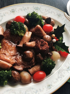 パーティーに!鶏肉ときのこのワイン煮-レシピのメイン写真