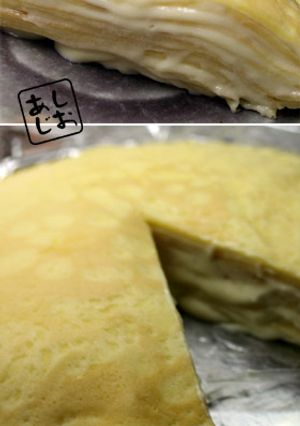ダブルクリームのシンプルミルクレープ-レシピのメイン写真