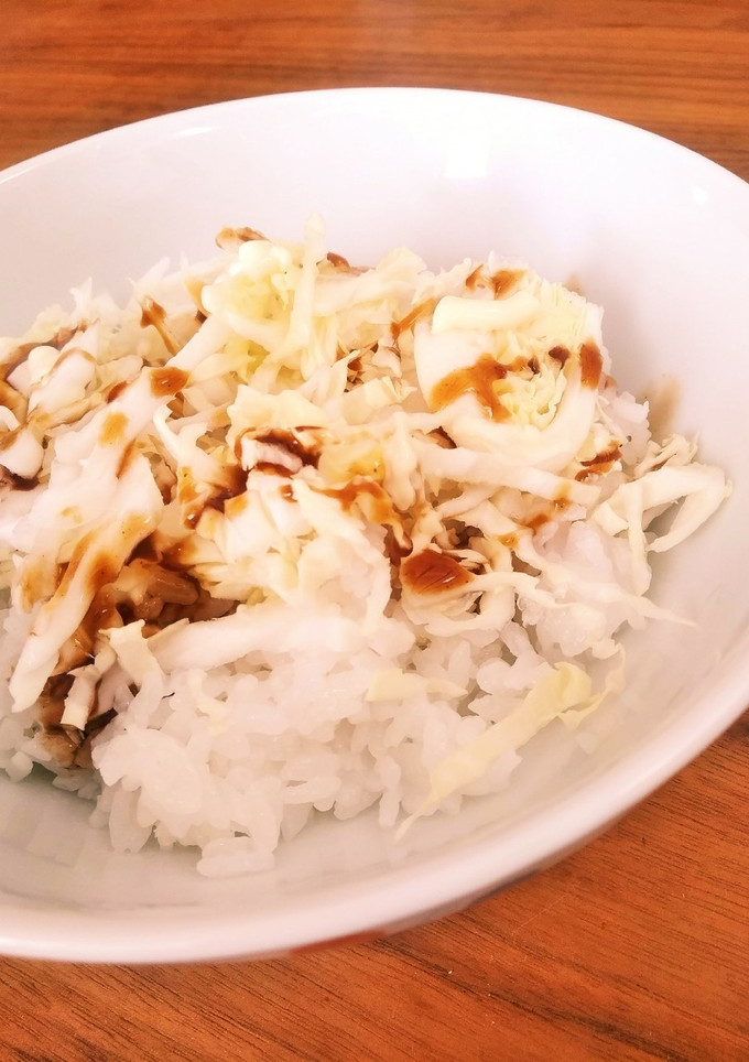 これでいいのか？千切りキャベツ丼（簡単）-レシピのメイン写真