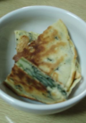 ほうれん草ホットケーキ-レシピのメイン写真