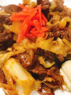屋台味 砂肝とキャベツソース炒め-レシピのメイン写真