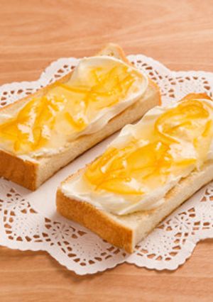 サワークリーム&ゆずジャムのトースト-レシピのメイン写真