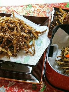 ごぼうの田作り・ヘルシーベジタブルおせち-レシピのメイン写真