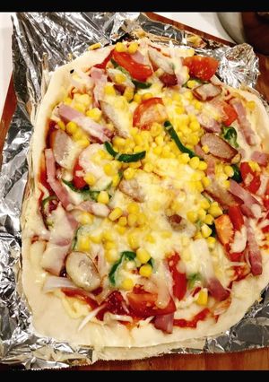 30分で作れる！魚焼きグリル簡単ピザ♡-レシピのメイン写真