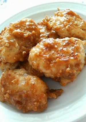 鶏つくねのアーモンド味噌がらめ-レシピのメイン写真