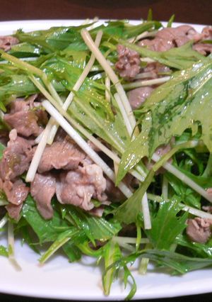 牛肉と水菜の柚子胡椒サラダ-レシピのメイン写真