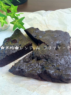 米粉のレンジ de ココアケーキ-レシピのメイン写真