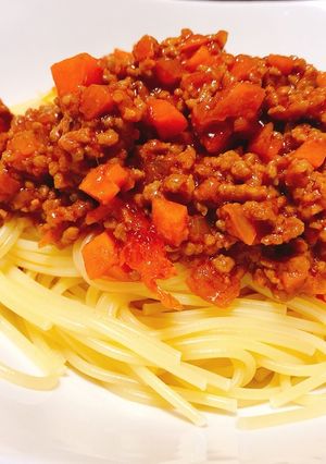 トマト缶なし！誰でも簡単ミートソース-レシピのメイン写真