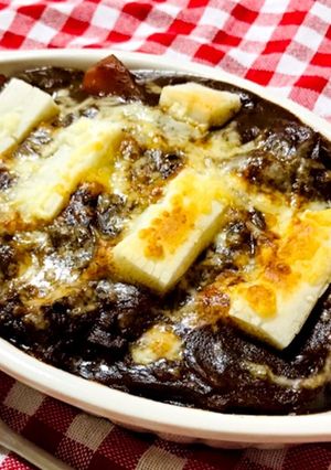残りのビーフシチュー活用術♪餅入りドリア-レシピのメイン写真