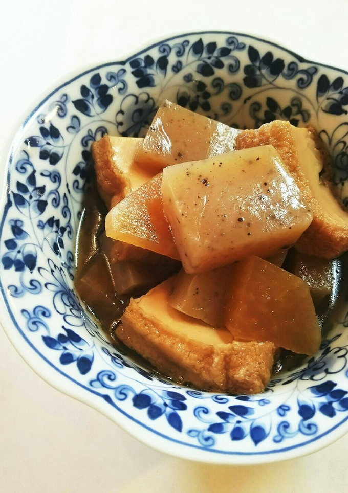 時短！厚揚げ 大根 蒟蒻の煮物-レシピのメイン写真