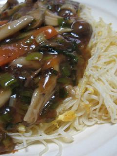 焼きそうめんのきのこ薬味あんかけ-レシピのメイン写真