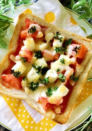 食パンで★Ｗチーズのオープンサンド-レシピのメイン写真