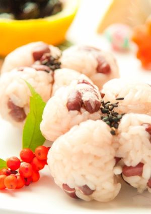 圧力鍋でお手軽に⁂花型のお赤飯-レシピのメイン写真