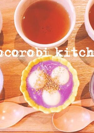 紫いものぜんざい＊豆腐の白玉♡マクロビ-レシピのメイン写真