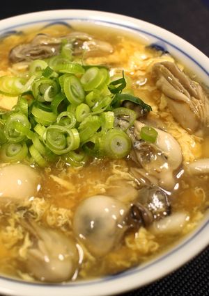 丸亀製麺の牡蠣づくし玉子あんかけうどん♪-レシピのメイン写真
