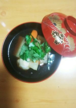 簡単♪お正月膵炎＆肝機能に優しいお雑煮♪-レシピのメイン写真