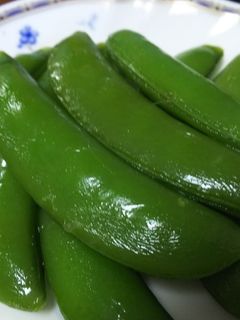 簡単絶品・スナップエンドウの白だし煮-レシピのメイン写真