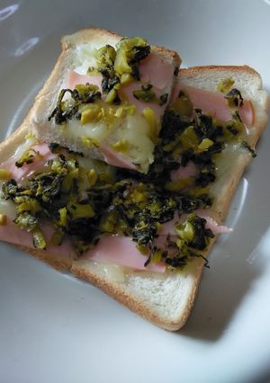 づぼら屋さんの高菜ハムチーズトースト-レシピのメイン写真
