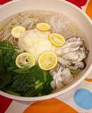 牡蠣のおろし鍋　味付けは白だし1本