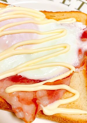 ベーコンエッグトースト-レシピのメイン写真