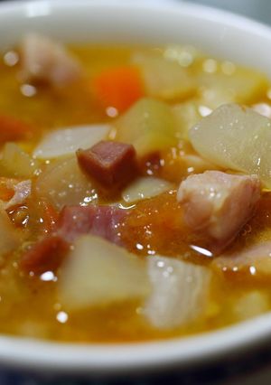 野菜パパイヤと根菜のスープ-レシピのメイン写真