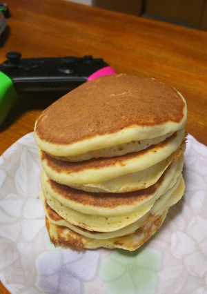 豆腐入りふわふわホットケーキ-レシピのメイン写真