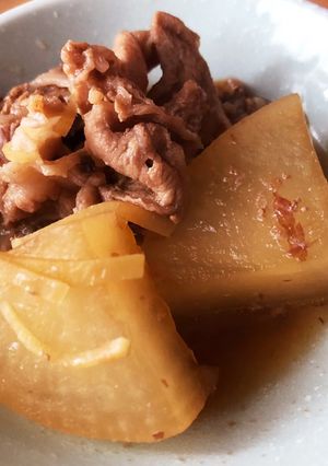 ハチミツと生姜でぽかぽか大根の煮物♡-レシピのメイン写真