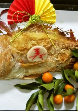 にらみ鯛(祝い鯛)の焼き方-レシピのメイン写真