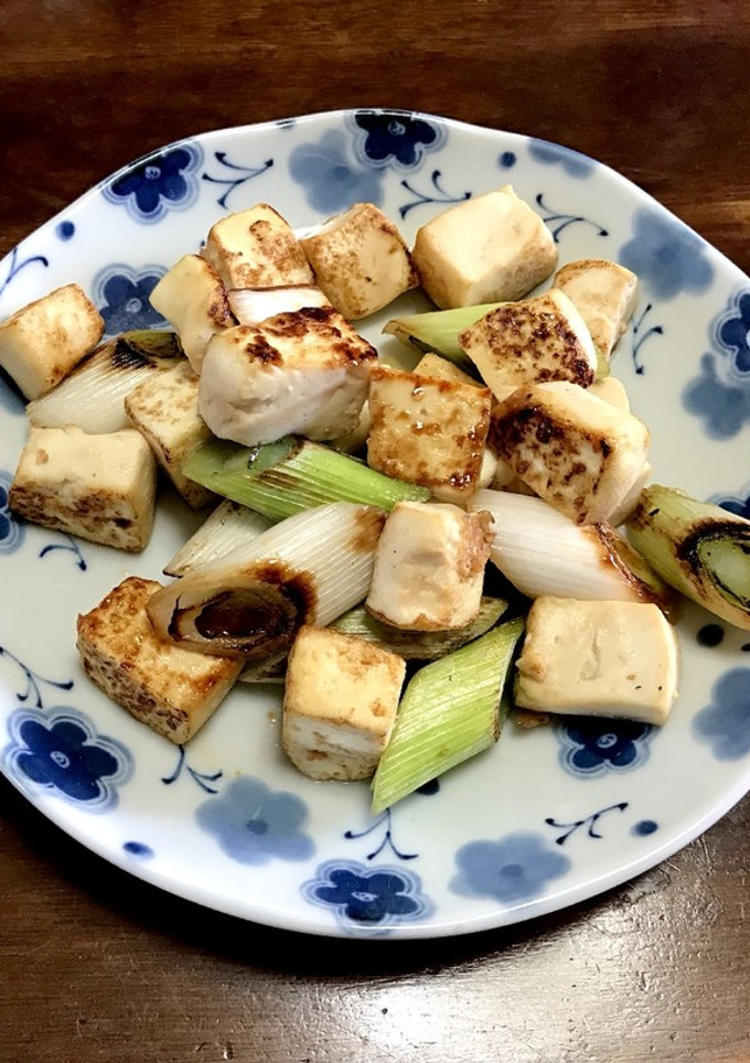 ねぎと木綿豆腐の鶏ガラ炒め-レシピのメイン写真