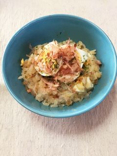食欲のないときの朝ごはんに!ゆで卵ご飯-レシピのメイン写真