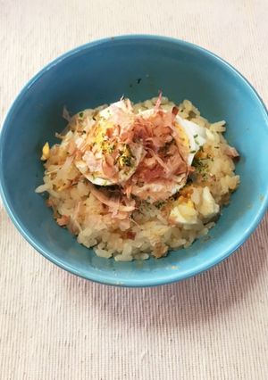 食欲のないときの朝ごはんに！ゆで卵ご飯-レシピのメイン写真
