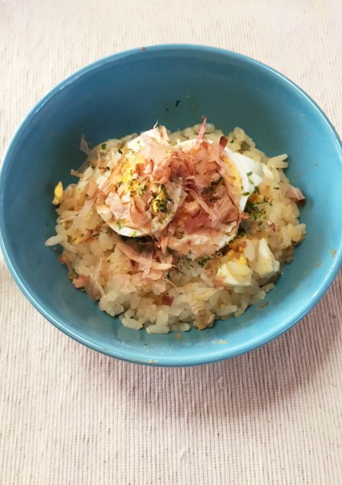 食欲のないときの朝ごはんに！ゆで卵ご飯-レシピのメイン写真