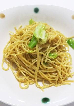 ☆お手軽☆ 牡蠣の塩辛 ペペロンチーノ-レシピのメイン写真