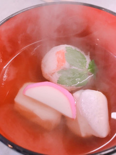 はんぺんの真薯とお餅のお吸い物-レシピのメイン写真