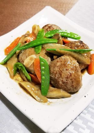 和風煮込みハンバーグ-レシピのメイン写真