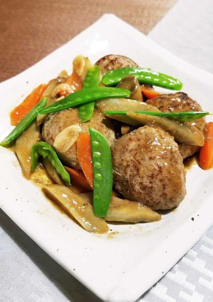 和風煮込みハンバーグ-レシピのメイン写真
