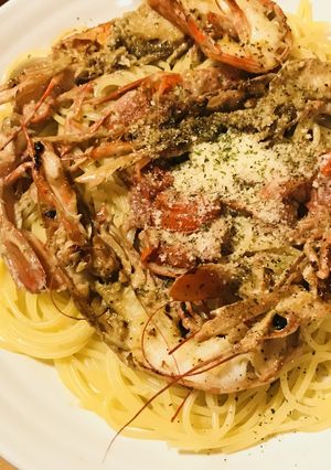 赤エビのプチトマトクリームソースパスタ-レシピのメイン写真