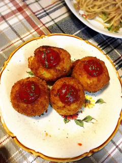 雑炊(おじや)で簡単 ライスコロッケ-レシピのメイン写真