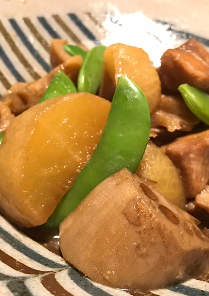 鶏肉と大根と蓮根の煮物-レシピのメイン写真