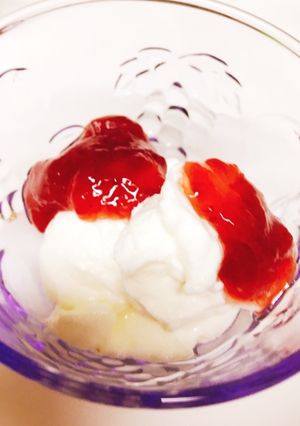 簡単、水切りヨーグルトのデザート-レシピのメイン写真
