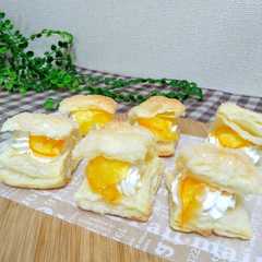 รูปของ ミルフィーユ風☆パイのクリームサンド＊