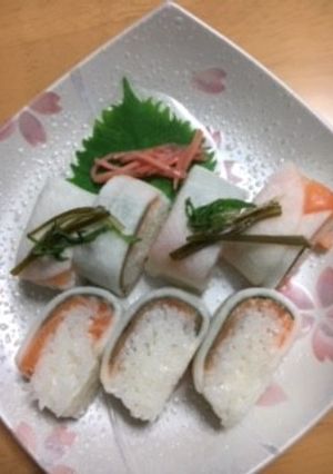 かぶら千枚漬けとサ−モンの棒寿司-レシピのメイン写真