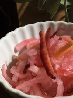 ほんのりピンク色のなます-レシピのメイン写真