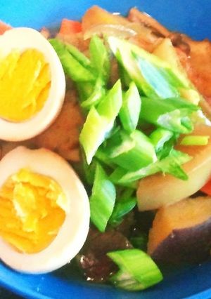 炊飯器でさつま揚げとｻﾂﾏｲﾓの煮物-レシピのメイン写真