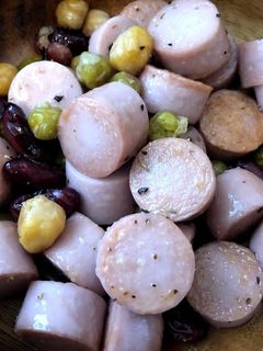 魚肉ソーセージと豆の洋風炒め-レシピのメイン写真