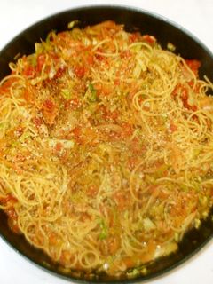 ツナ缶キャベツパスタ♪簡単トマト缶で-レシピのメイン写真