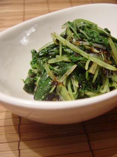 ☆しゃきしゃき☆水菜の海苔山葵和え☆-レシピのメイン写真